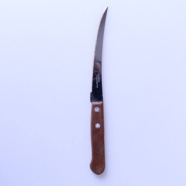 Нож кухонный LaDina с зубчиками дер.ручка на блистере L22см арт.20006