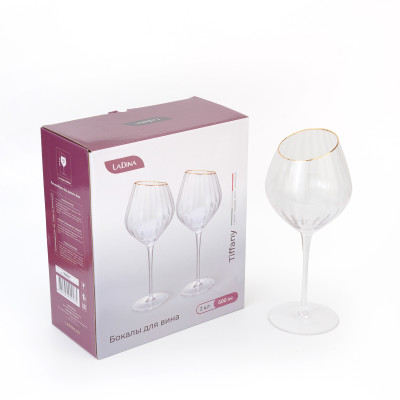 Набор бокалов для красного вина Ladina "Tiffany" 2*500 мл арт.70205-7/12