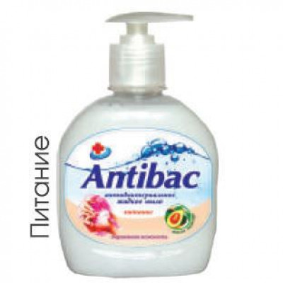 "ANTIBAC" антибакт.жидкое мыло 330мл доз. Питание 5647/15